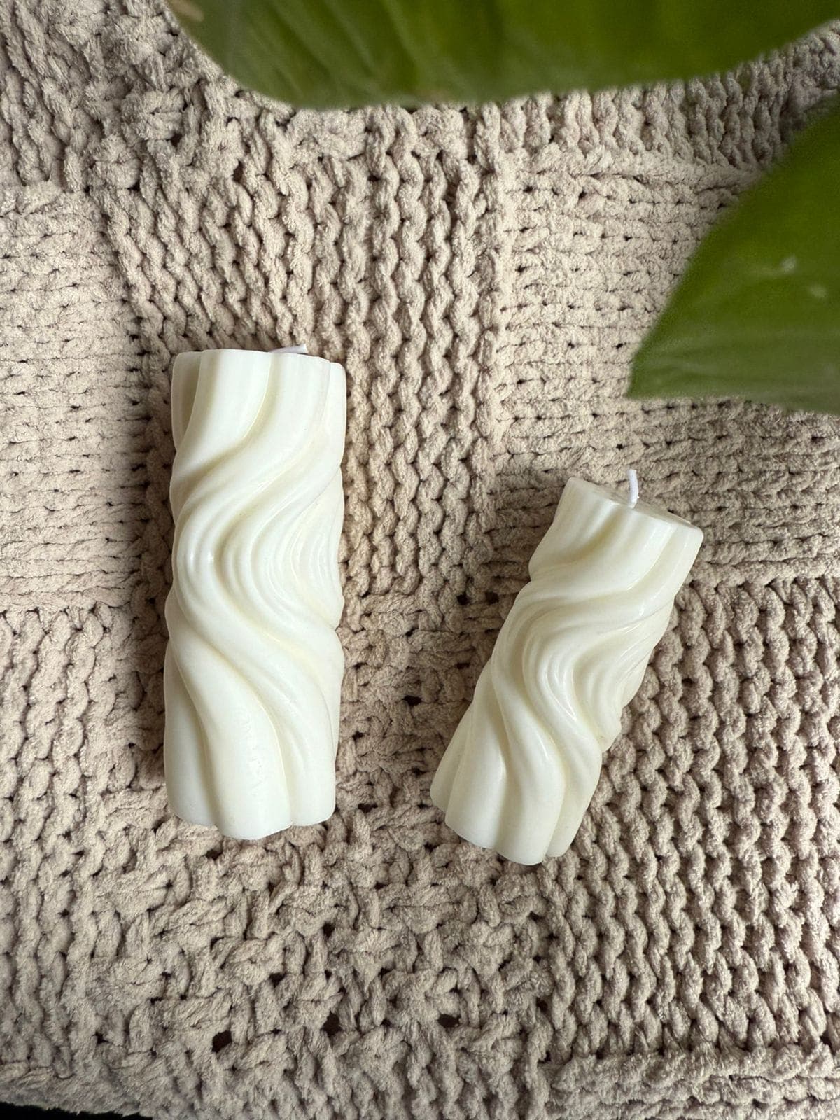 Vela decorativa olas. - Imagen 1