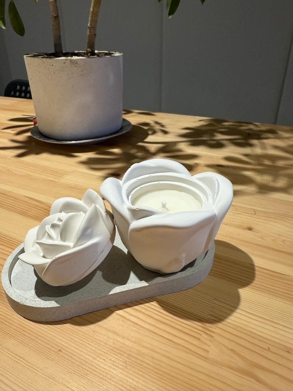 Vela aromática, cofre flor. - Imagen 1