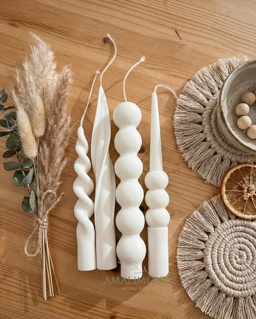 Pack x 2 vela candelabro espiral pequeña - Imagen 1