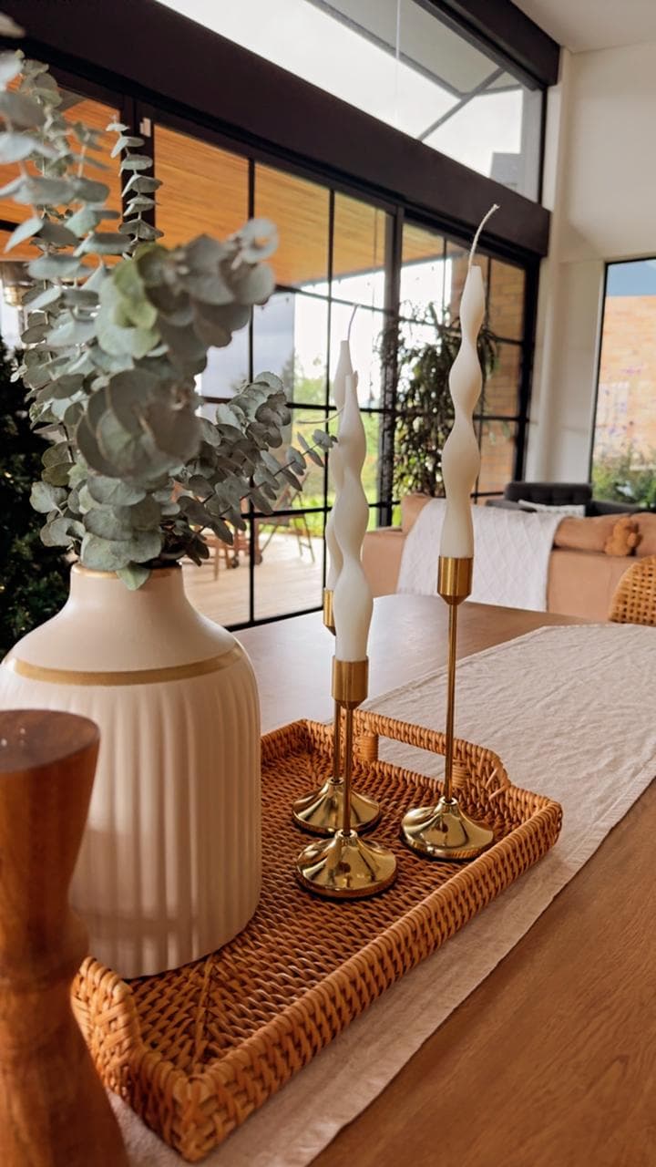 Pack x 2 Velas candelabro espiral grande